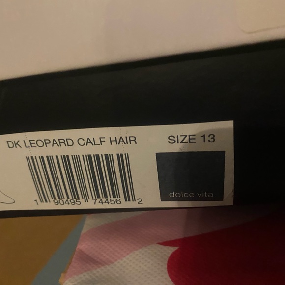 DOLCE VITA “Cyan” Womens 13 Dk Leopard calf hair boots - Picture 6 of 7